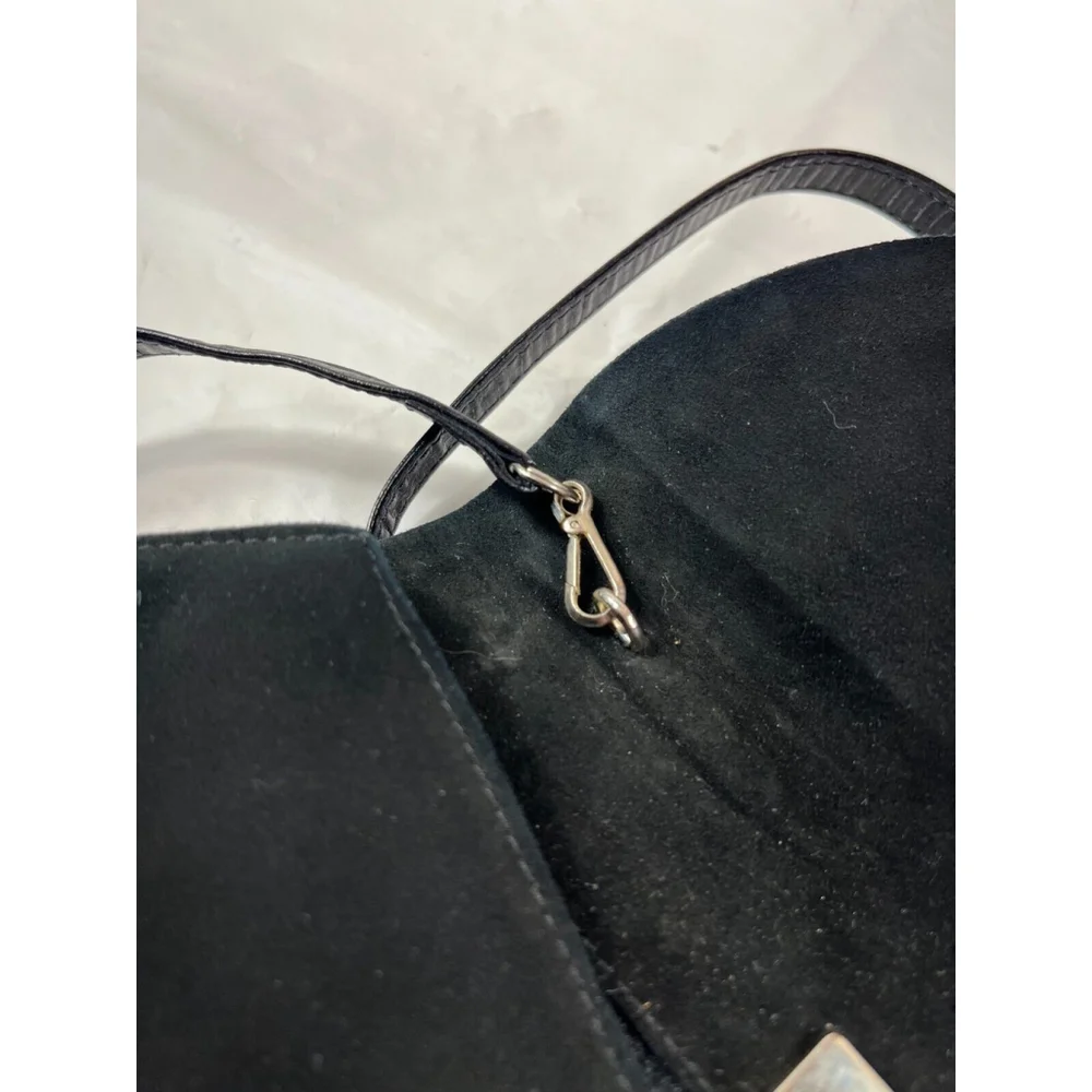Charles Jordan JOURDAN shoulder bag Formal Flap Logo Hardware velvet and leather